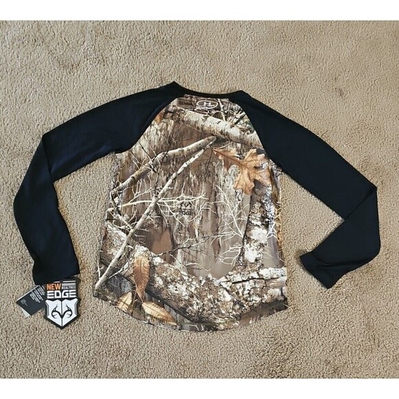 Under Armour Foil Logo hunting T-shirt youth MEDIUM Reel Tree Edge NEW $38 - Picture 6 of 6